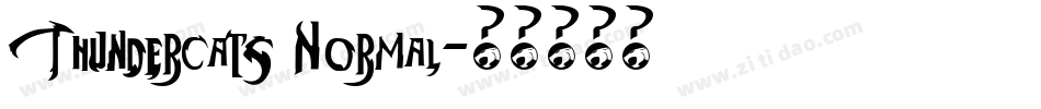 Thundercats Normal字体转换